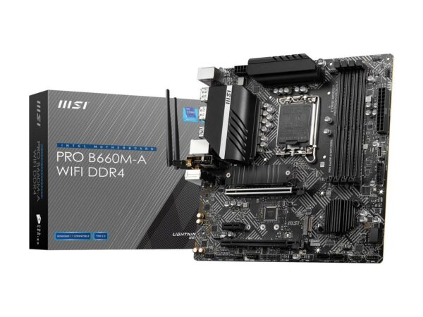 MSI PRO B660M-P WIFI DDR4 Intel Motherboard LGA 1700 - Intel Motherboards