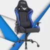 OCPC Xtreme Fabric/Steel Base/Full Recline Premium Gaming Chair Black Blue - Furnitures