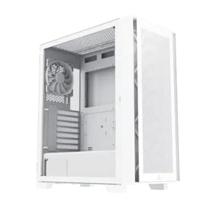 Montech AIR 1000 LITE Mesh White ATX PC Case with 3x120mm Pre-installed High Airflow Fans - Chassis