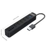 ORICO TWU32-6AST 6-Port USB3.0 HUB with Card Reader Black