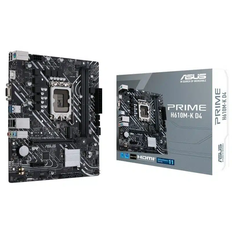 ASUS Prime H610M-K DDR4 | DDR5 LGA 1700 mATX Motherboard | Bermor