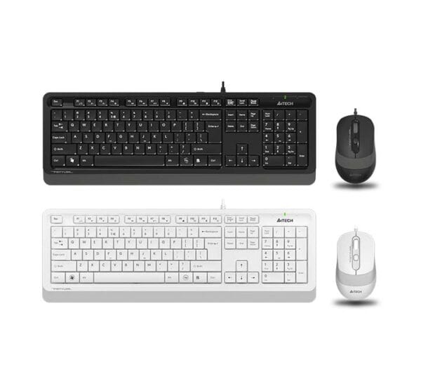 A4tech F1010 Wired Combo Keyboard and Mouse - Computer Accessories