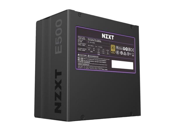 NZXT E500 W NP-1PM-E500A 80+ Gold Certified Fully Modular ATX Power Supply - Power Sources