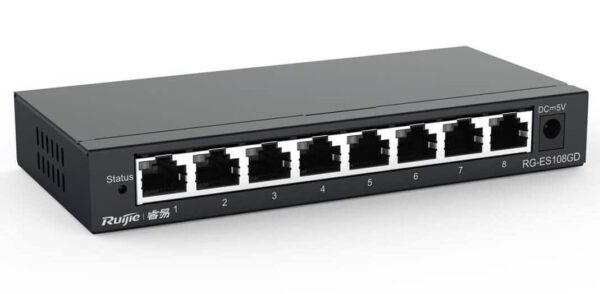 Ruijie RG-ES108GD Series Metal Case Unmanaged Switches - Networking Materials
