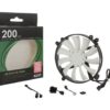 NZXT FS-200RB-R LED 200MM Red LED Silent Case Fan - Cooling Systems