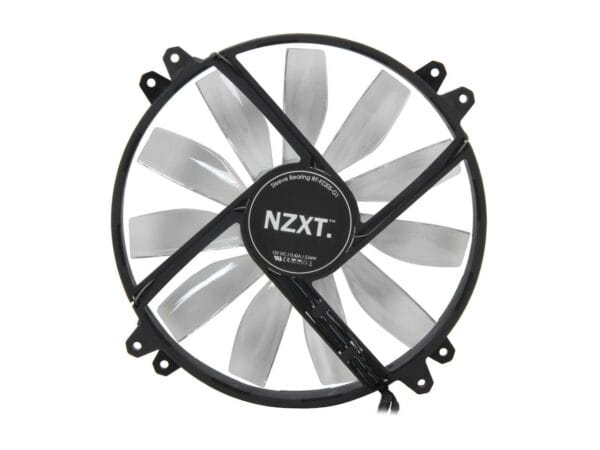 NZXT RF-FZ20S-G1 200MM Wide Green LED Fan with Sleeved-Cable - Cooling Systems