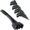 NZXT CB-SATA-44P 4x Mixed Length Braided SATA Device Cables - Computer Accessories