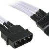 NZXT CBW-11SATA 4-Pin Molex to SATA Power Extension Cable - Cables/Adapters