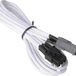 NZXT CBW-6V-45 450mm 6-Pin PCI Express VGA Extension Cable White - Cables/Adapters