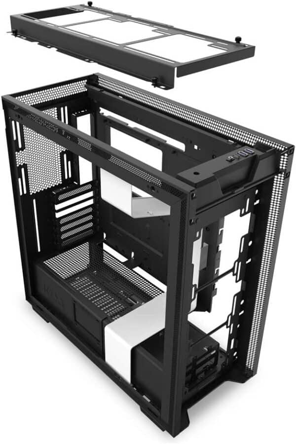NZXT H710 ATX Mid Tower PC Gaming Case Matte White CA-H710B-W1 - Chassis