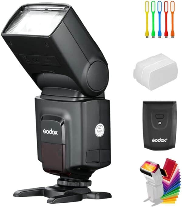 Godox Wireless 433MHz GN33 Camera Flash TT520II Speedlite  with Built-in Receiver with RT Transmitter - Camera and Gears