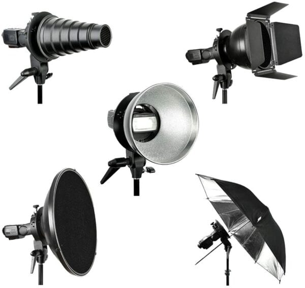 Godox S-type Bracket Bowens Mount Holder for Speedlite Flash Snoot Softbox Beauty Dish Reflector Umbrella - Camera and Gears