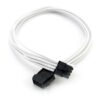 NZXT CBW-8V-45 Individually Sleeved 8Pin Video Extension Premium Cable White - Cables/Adapters