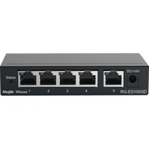 Ruijie RG-ES105D 5 Ports Metal Case Unmanaged Switches - Networking Materials