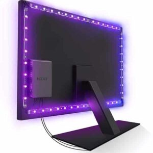 NZXT HUE 2 Ambient RGB Lighting Kit Components for 27