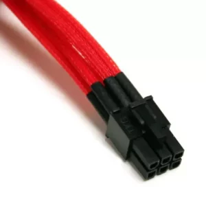 NZXT CBR-6V-45 450mm 6-Pin PCI Express VGA Extension Cable Red - Cables/Adapters