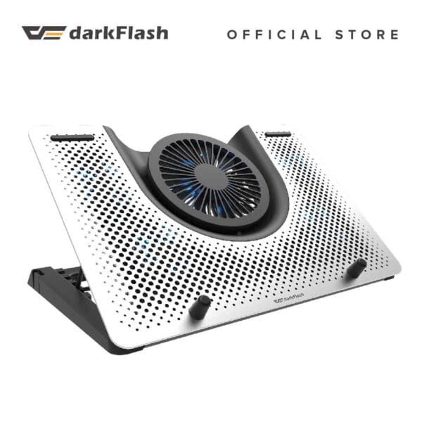 DarkFlash G100 Design Aluminum Laptop Cooler Black | Silver - Computer Accessories