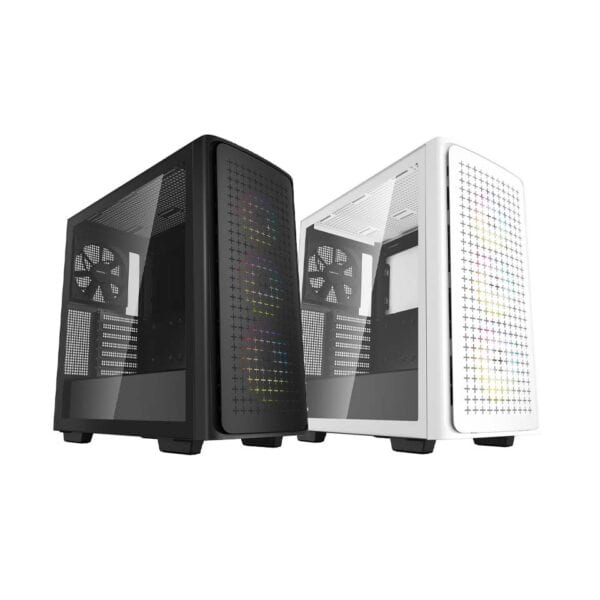 DeepCool CK560 with 3x 120MM ARGB Airflow Fans Black | White Mid-Tower ATX Case - Chassis