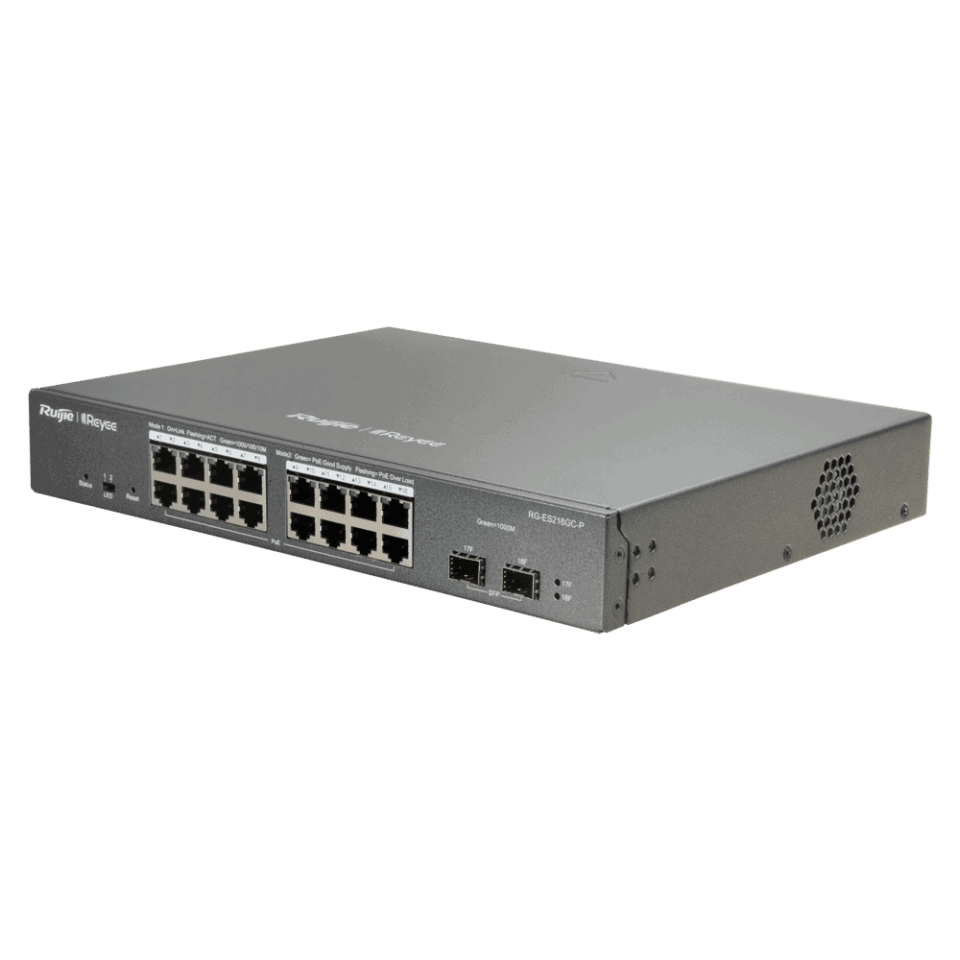 Ruijie RG-ES218GC-P Cloud Managed Switch For IP Surveillance | Bermor ...