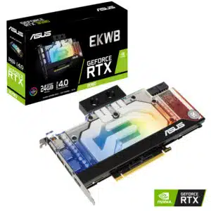 ASUS EKWB GeForce RTX 3090 24GB GDDR6X Graphic Card RTX3090-24G-EK - Nvidia Video Cards