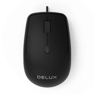 Delux M330BU Wired Optical Mouse - Computer Accessories