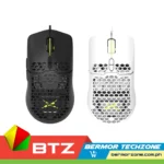 Delux M700A A725 Wired Honeycomb Lightweight Gaming Mouse Black | White
