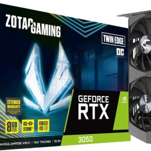 ZOTAC Gaming GeForce RTX 3050 Twin Edge OC 8GB GDDR6 128 bit Gaming Graphics Card - Nvidia Video Cards