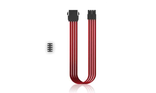 DeepCool EC300-CPU8P-RD Sleeve Cable 8 PIN Red - Cables/Adapters