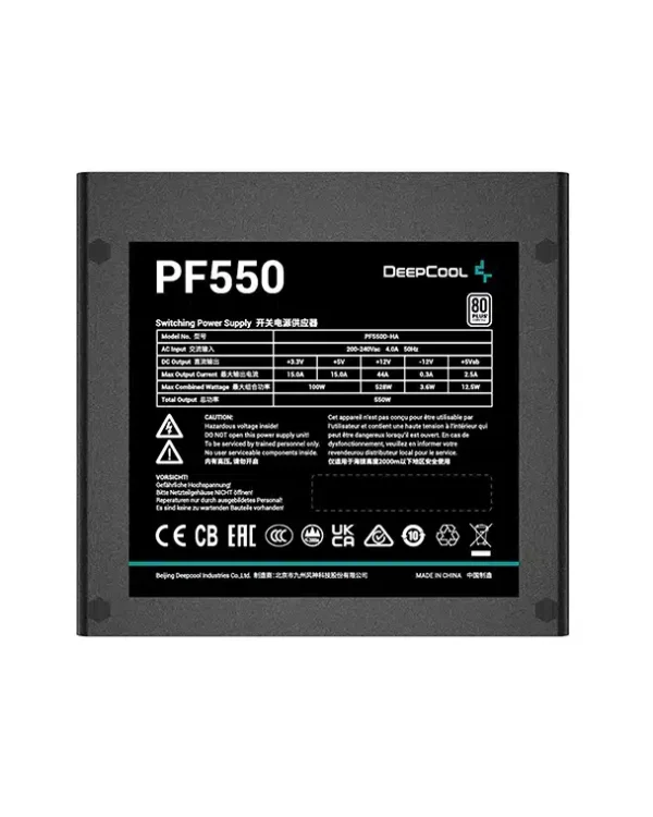 DeepCool PF550 550W 80 Plus Standard Power Supply - Power Sources