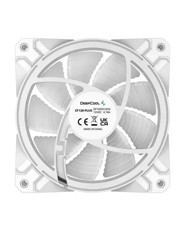DeepCool CF120 Plus WH 3x120MM PWM Fan A-RGB 3 in 1 Pack Fan - Cooling Systems