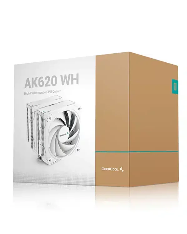 DeepCool AK620 WH Dual Tower CPU Air Cooler White - Aircooling System