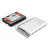 ORICO 3139U3 3.5 inch Transparent USB3.0 External Hard Drive Enclosure - Computer Accessories