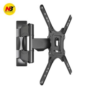 North Bayou P4 Flat Panel 32”-55” LED TV Wall Mount With Full Motion Swing Arm Monitor Holder Frame - Computer Accessories
