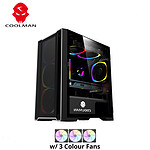 Coolman Ruby with 3X120MM RGB Fans Black