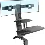 North Bayou L100 Sit-Stand Workstation TV Sliding Stand Rack Desk Table Clamp LCD Monitor Mount