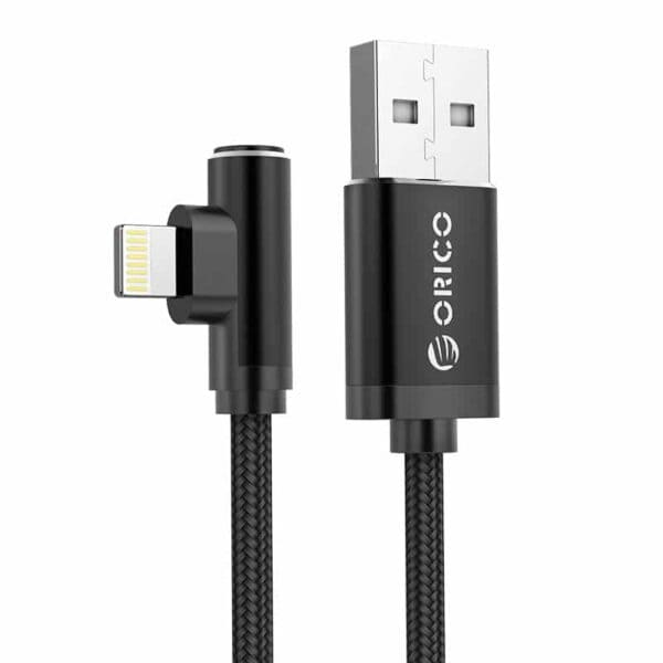 ORICO Right-angled Type-A to Lightning Cable 1.2 Meter HTL-12-BK - Cables/Adapter