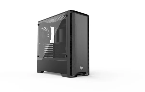 Phanteks MagniumGear Neo Silent MG-NE520S_BK01 Mid-Tower ATX Chassis, Silent Front Panel, Tempered Glass Side Panel, Skiron Fan, Black - Chassis