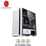 Coolman Ruby with 3X120MM RGB Fans White