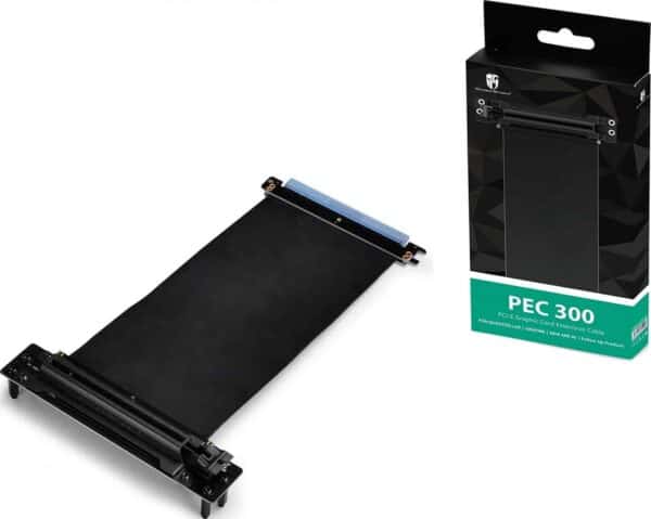 DeepCool PEC 300 PCI-E x16 Black Extender Ribbon Riser Cable - Computer Accessories