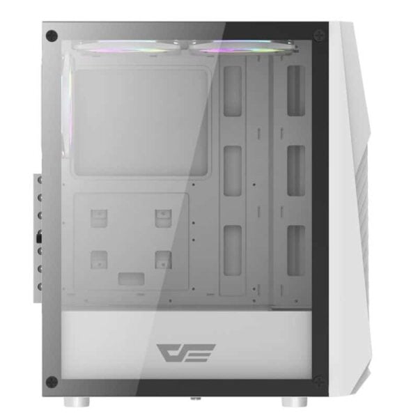 DarkFlash DK150 Tempered Glass with Triple Fans Gaming PC Case White - Chassis
