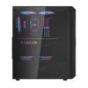 DarkFlash DK352 Plus Black ATX Gaming PC Case with 4 ARGB Fans - Chassis