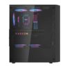 DarkFlash DK351 Black ATX Gaming Case with 4 ARGB Fans - Chassis