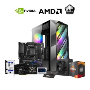 SPIKE AMD Ryzen 5 5600/RTX 3060/16GB/500GB/2TB/650W High End Production and Gaming System Unit - Consumer Desktop