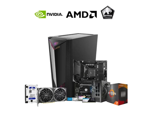 ICHIGO AMD Ryzen 7 5700X/16GB/500GB/2TB/RTX 3060 High End Production and Gaming System Unit - Consumer Desktop