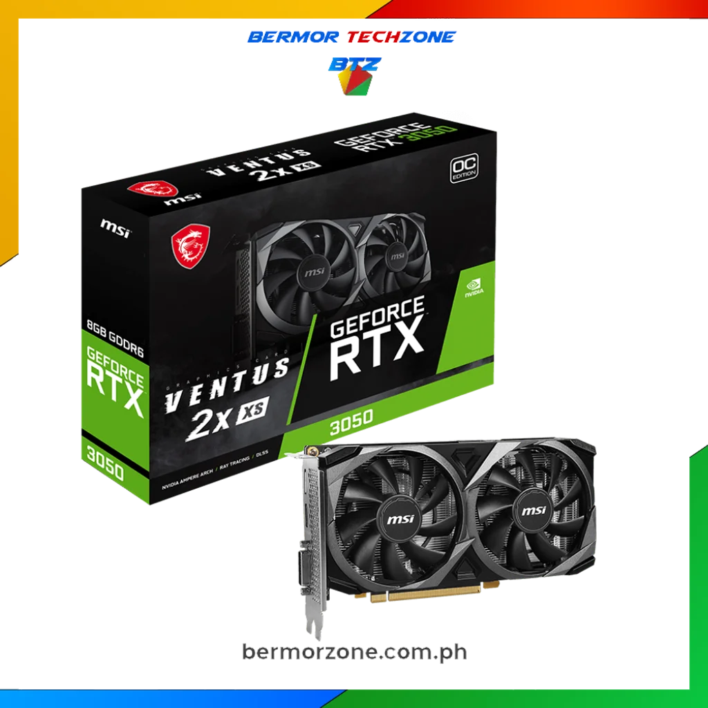 MSI GeForce RTX 3050 Ventus 2X XS 8G OC 8GB GDDR6 Video Card
