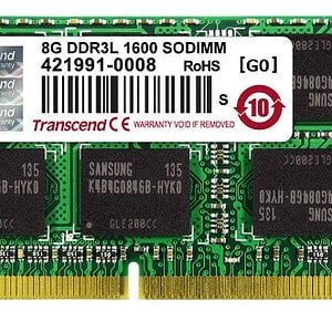 TRANSCEND 8GB 1600MHZ DDR3L SODIMM Laptop RAM - Desktop Memory
