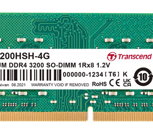 TRANSCEND 4GB JM DDR4 3200 SO-DIMM Laptop Memory - Laptop Memory