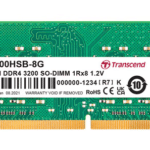 TRANSCEND 8GB 3200MHZ DDR4 SO-DIMM 1RX16 1.2V Laptop Memory