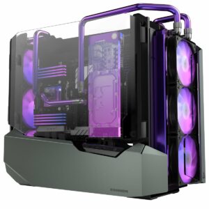 Antec Cannon Aluminum Open Frame Full Tower E-ATX Gaming Case, Black - Chassis