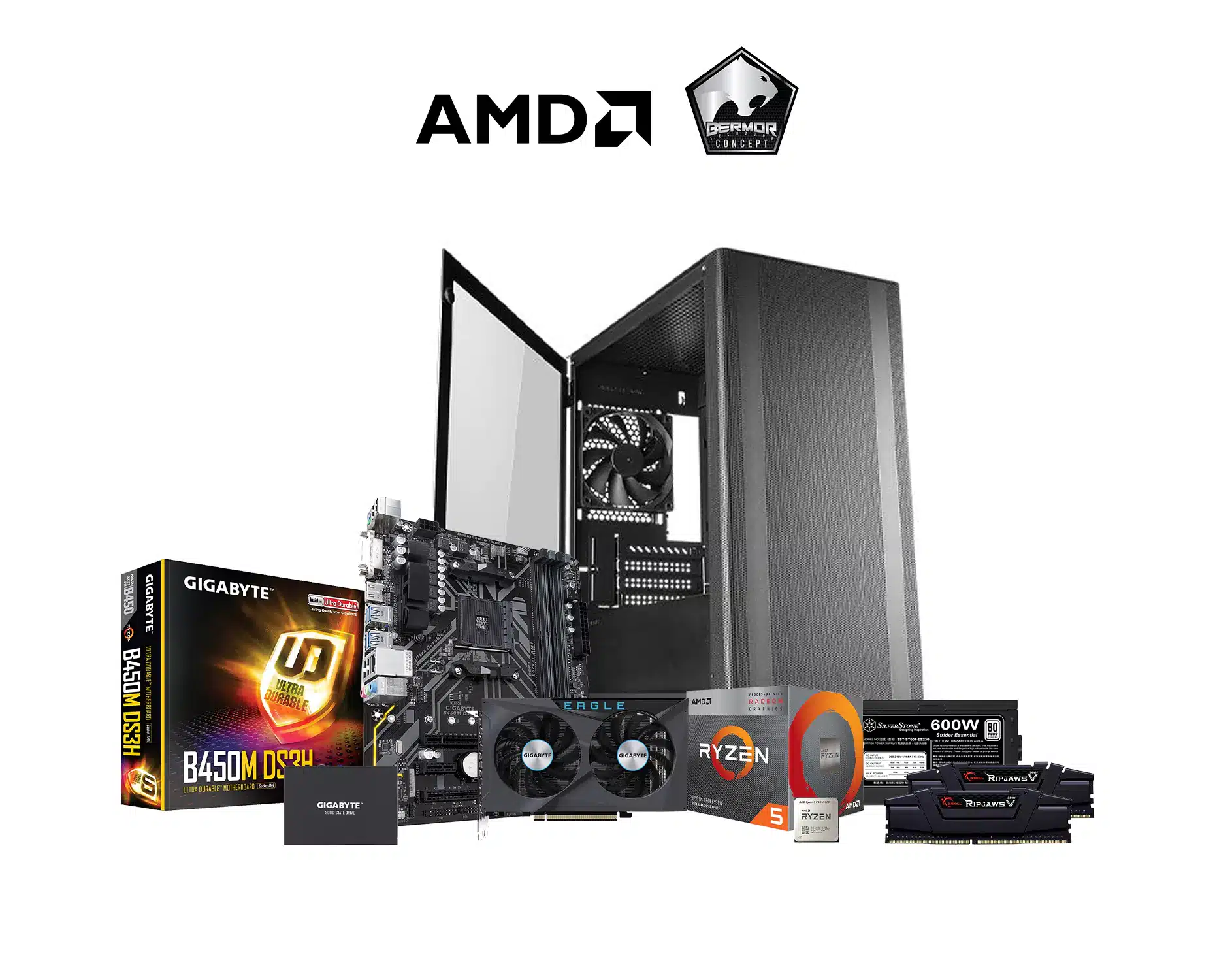 HATSU EXPRESS AMD Ryzen 5 5600, 16GB, 512GB, RX 6600